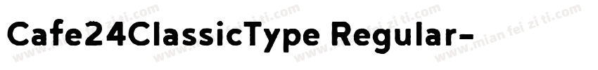 Cafe24ClassicType Regular字体转换